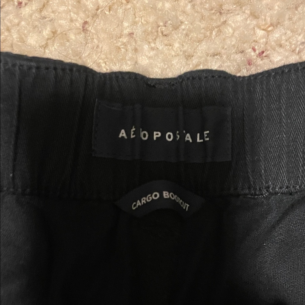 Aeropostale Women's Black Cargo Bootcut Pants